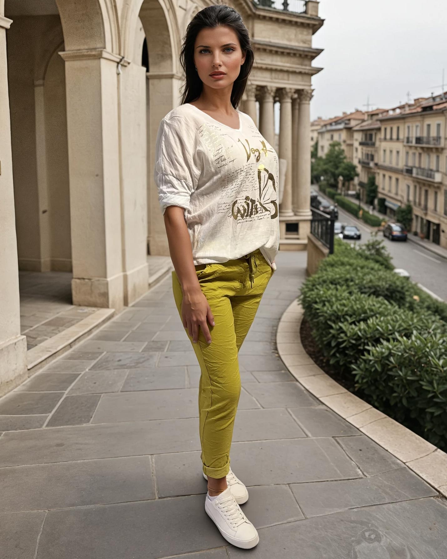 Oversized-Shirt mit "Wild & Free"-Print
