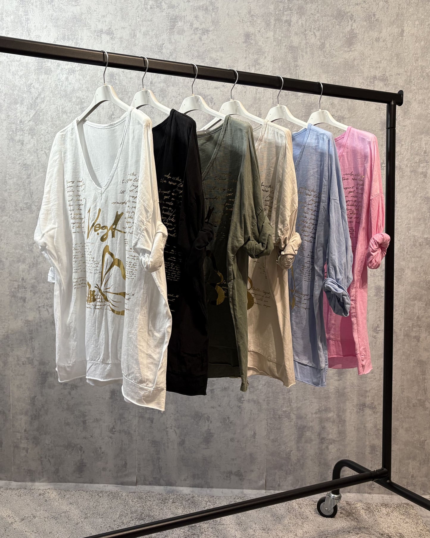 Oversized-Shirt mit "Wild & Free"-Print
