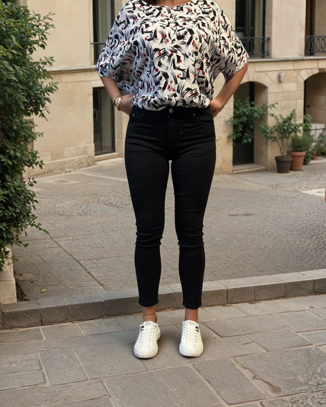 Figurbetonte Stretch-Hose