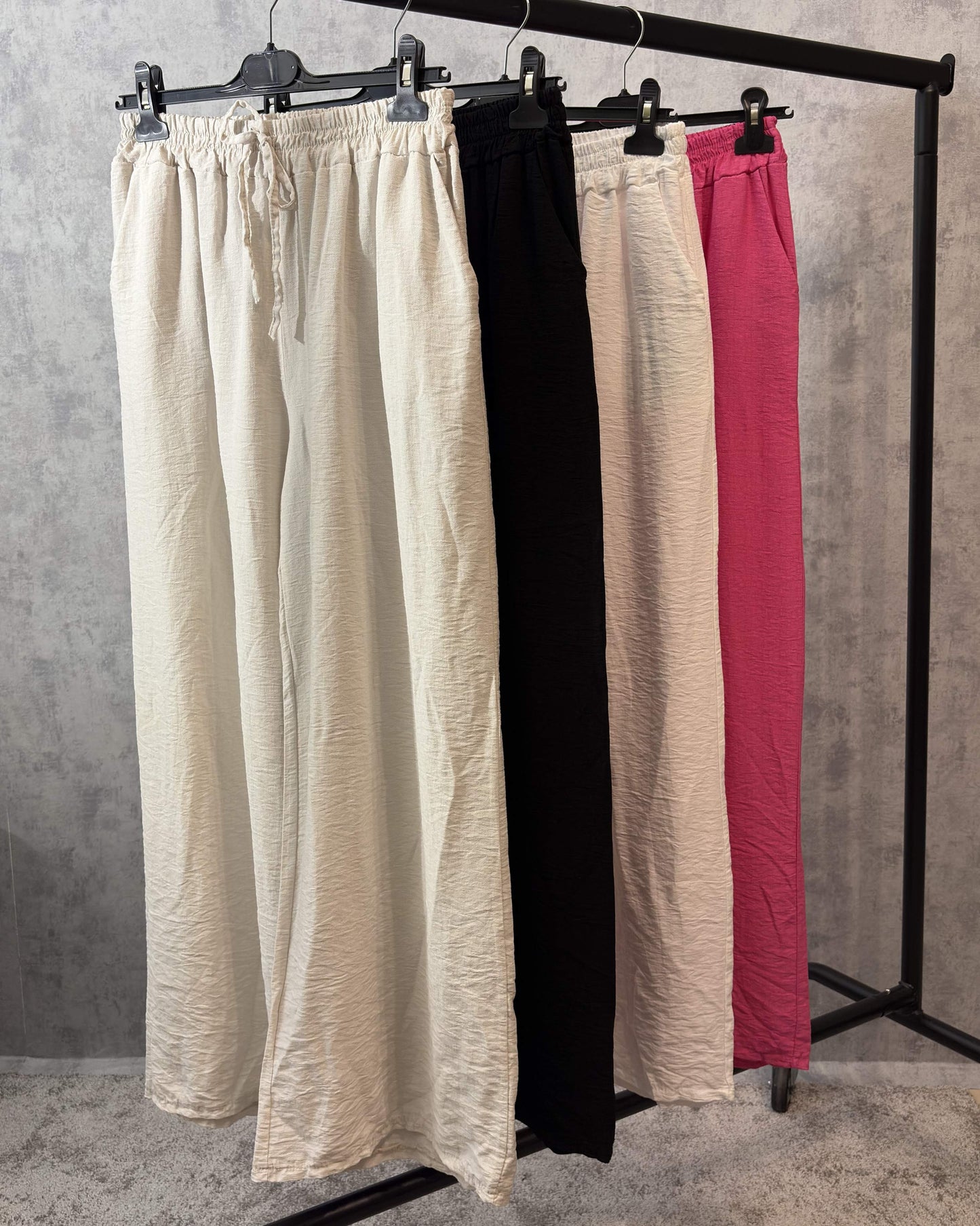Weite Crinkle-Hose