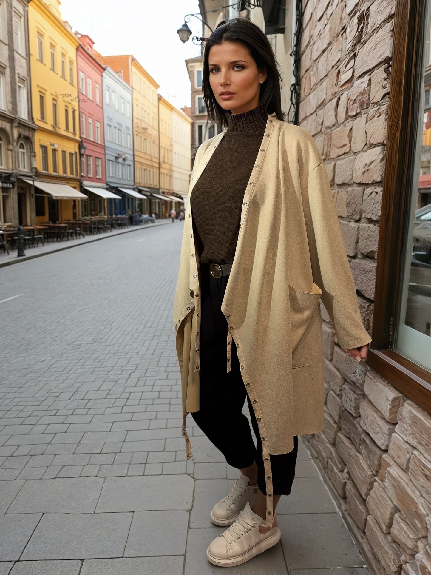 Eleganter Oversize-Mantel – Stylischer Begleiter für jede Jahreszeit