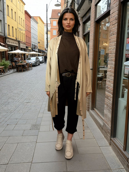 Eleganter Oversize-Mantel – Stylischer Begleiter für jede Jahreszeit