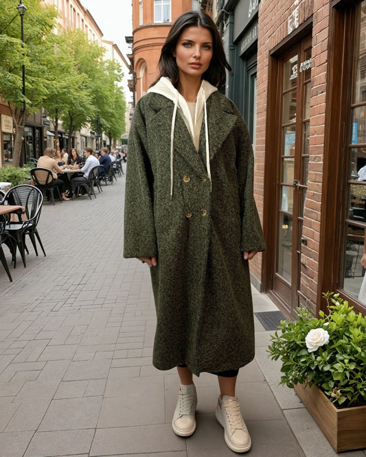 Oversize Wollmantel – Lässiger Long-Coat für Herbst & Winter