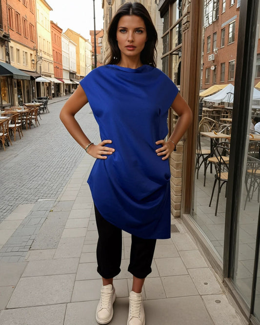 Statement-Kleid  – Asymmetrisch & Edel